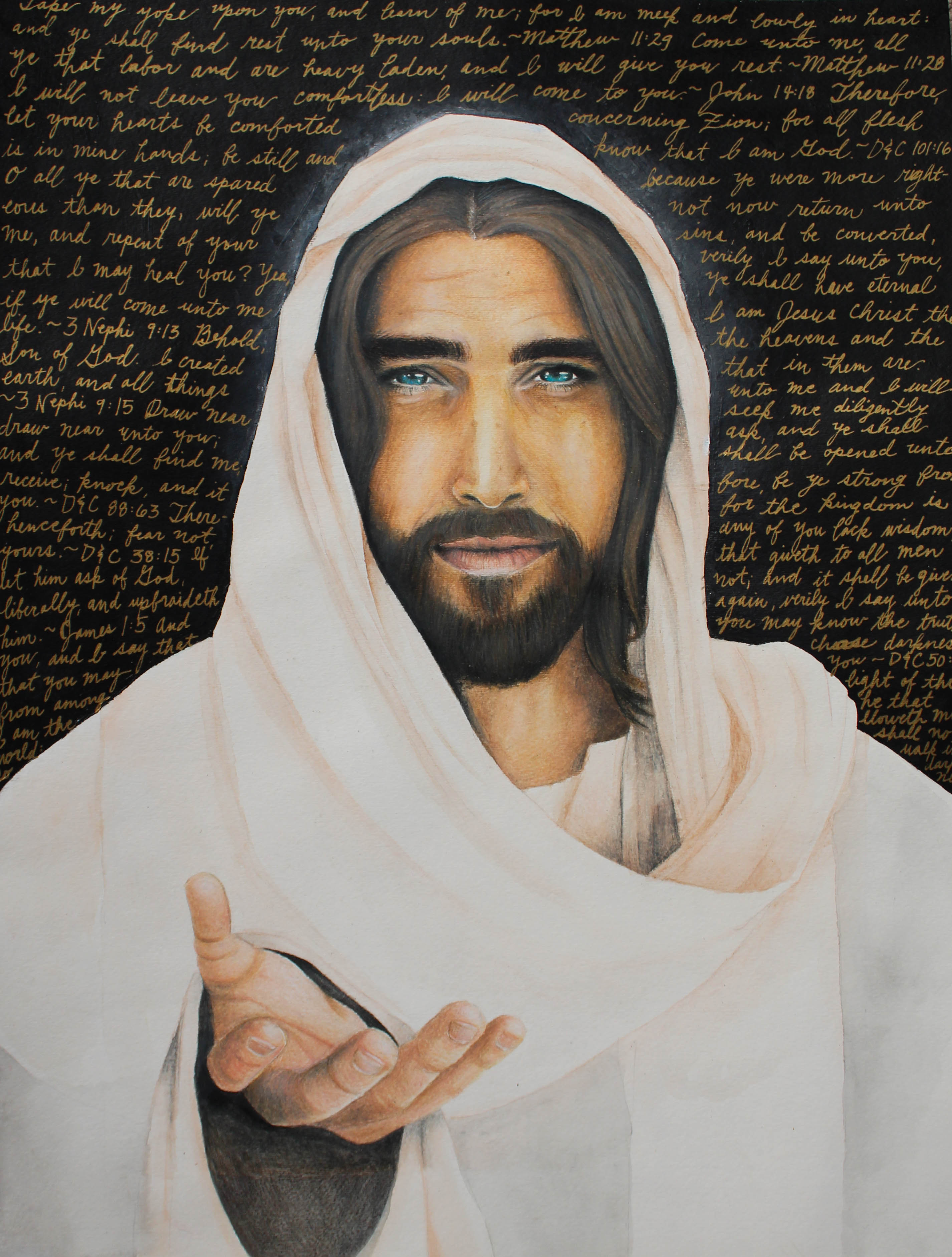 Well Done — portrait of Christ with scripture