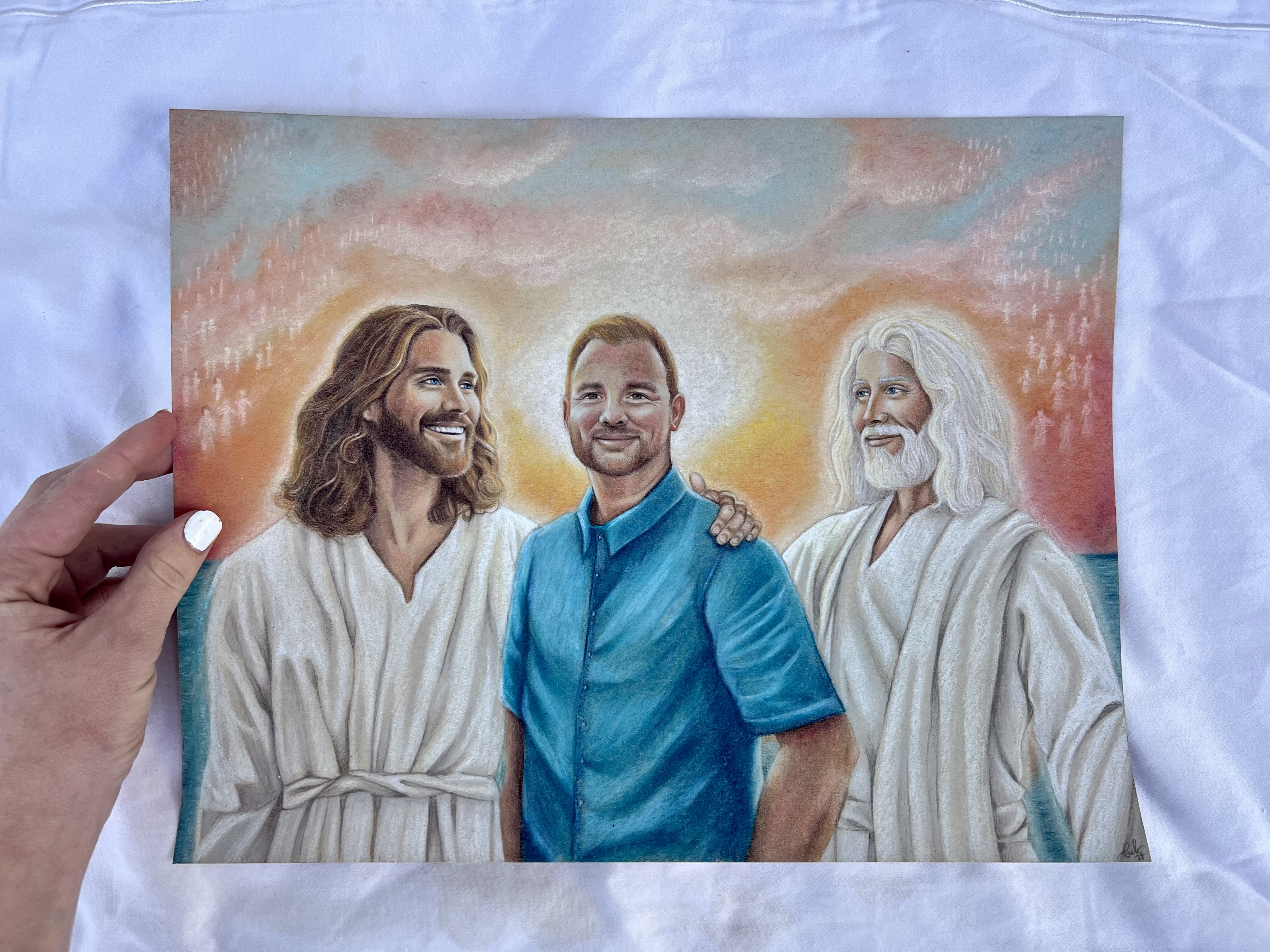 Heavenly reunion portrait